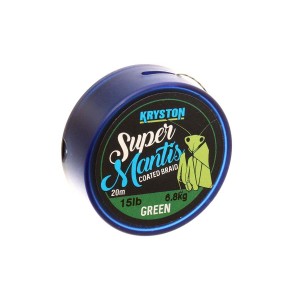 Поводковый материал в оплетке Kryston Super Mantis 15lb 20м Weed Green