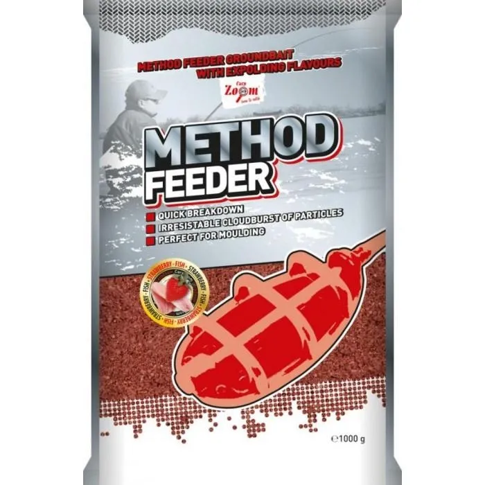 Прикормка CarpZoom Metod Feeder strawberry/fish 1kg