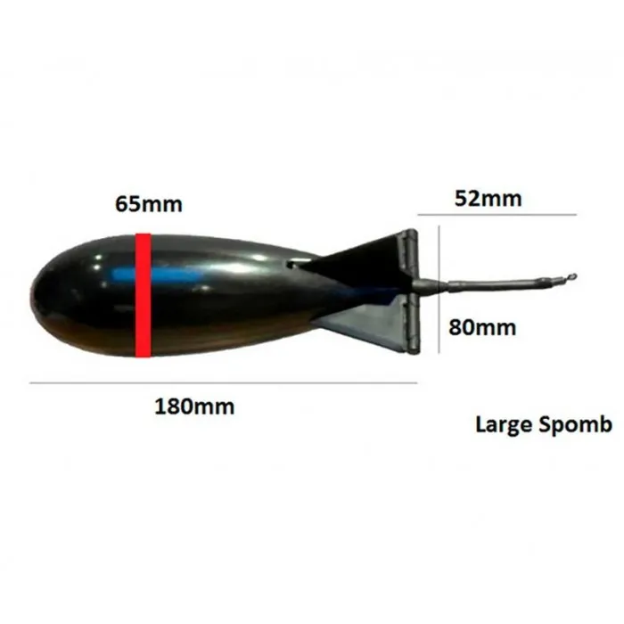Ракета для прикормки FOX Spomb Large Black