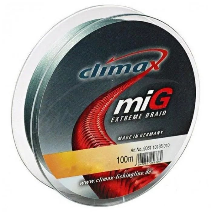 Шнур Climax Mig Braid Green 0.16мм 12.7кг 100м