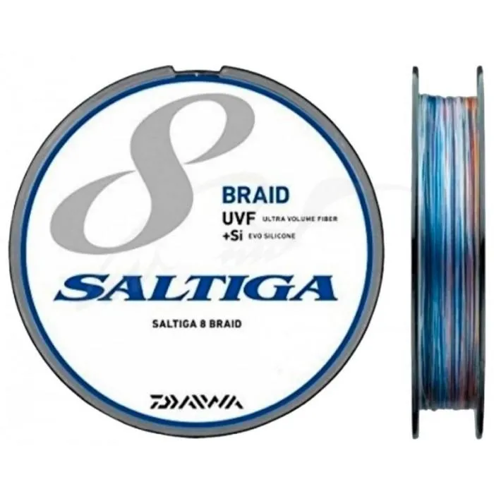 Шнур Daiwa 8 Braid UVF Saltiga 300m Multi Color #4 53lb/24kg