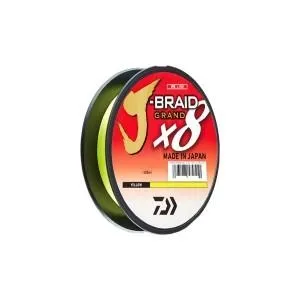 Шнур Daiwa Grand J-Braid x8 Yellow 135м 0.18мм