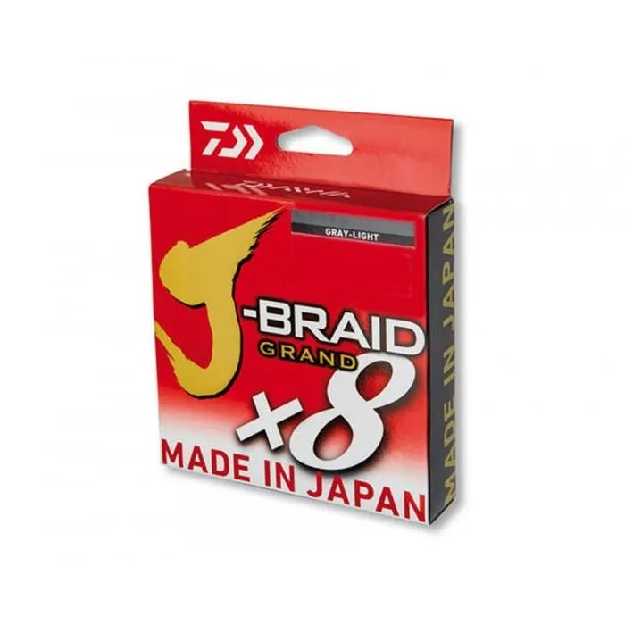 Шнур Daiwa J-Braid Grand x8 Light Grey 135м 0.13мм