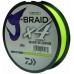 Шнур Daiwa J-Braid X4E 270m Yellow 0.25mm 32lb/14.4kg