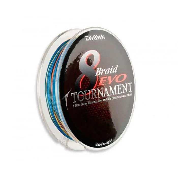 Шнур Daiwa Tournament 8xBraid EVO Multicolor 150м 0.12мм