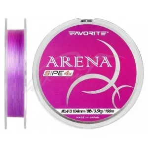 Шнур Favorite Arena PE 100m (purple) #0.4/0.104 mm 8lb/3.5 kg
