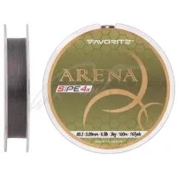 Шнур Favorite Arena PE 100m (silver gray) #0.3/0.09mm 6.5lb/3kg
