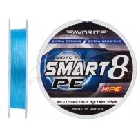 Шнур Favorite Smart PE 8x 150м (sky blue) #1/0.171mm 12lb/8.7kg