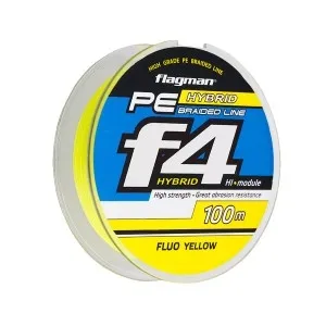 Шнур Flagman PE Hybrid F4 yellow 0,19мм