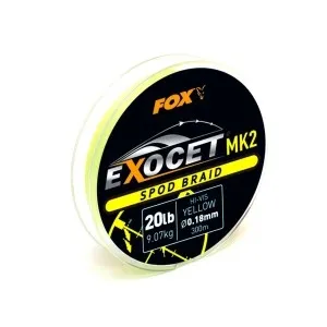 Шнур FOX Exocet MK2 Spod Braid 0.18мм Yellow