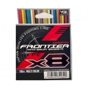 Шнур плетеный YGK Frontier X8 Single 100м Multicolor #0.8