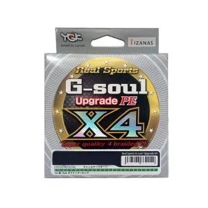 Шнур плетений YGK G-Soul X4 Upgrade 100м #0.4 0.104мм