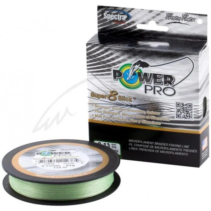 Шнур Power Pro Super 8 Slick 135m Timber Brown 0.13mm 8kg/18lb