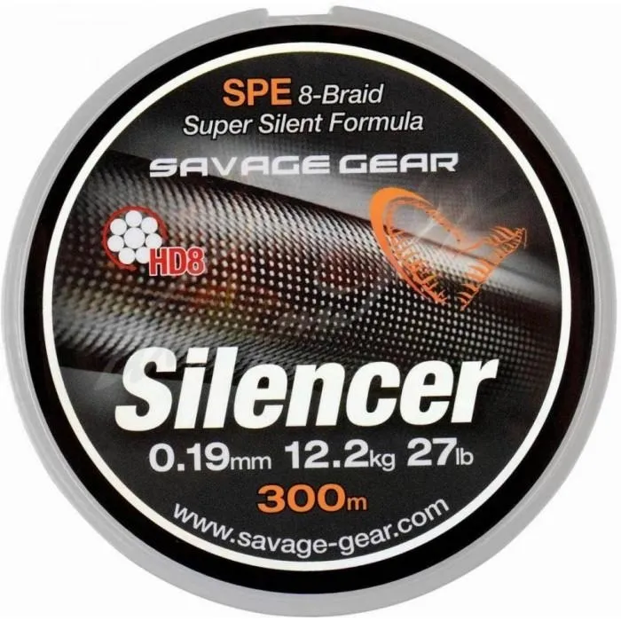 Шнур Savage Gear HD8 Silencer Braid 120m (Green) 0.36 mm 70lb/32kg