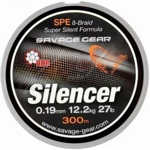 Шнур Savage Gear HD8 Silencer Braid 120m (Green) 0.40 mm 80lb/36.3 kg