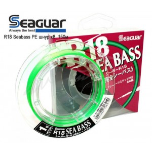 Шнур Seaguar R18 Seabass PE X8 150м #0.8/15lb