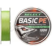 Шнур Select Basic PE 100m (салат.) 0.14mm 15lb/6.8kg