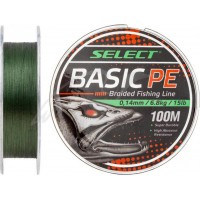 Шнур Select Basic PE 100m (темн-зел.) 0.12 mm 12LB/5.6 kg