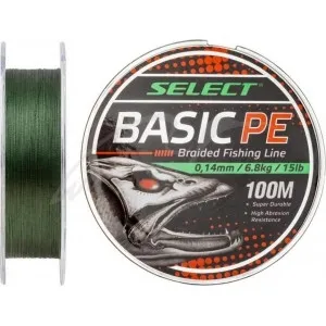Шнур Select Basic PE 100m (темн-зел.) 0.20 mm 28LB/12.7 kg