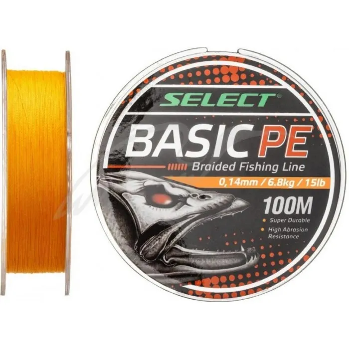 Шнур Select Basic PE 150m (оранж.) 0.10 mm 10LB/4.8 кг