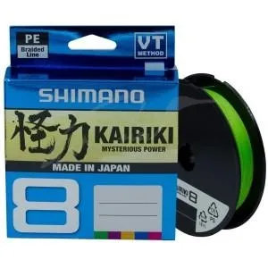 Шнур Shimano Kairiki 8 PE (Mantis Green) 150m 0.13 mm 8.2 kg