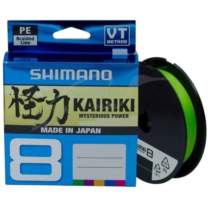 Шнур Shimano Kairiki 8 PE (Mantis Green) 150m 0.28 mm 29.3 kg