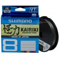 Шнур Shimano Kairiki 8 PE (Steel Gray) 150m 0.06mm 5.3kg