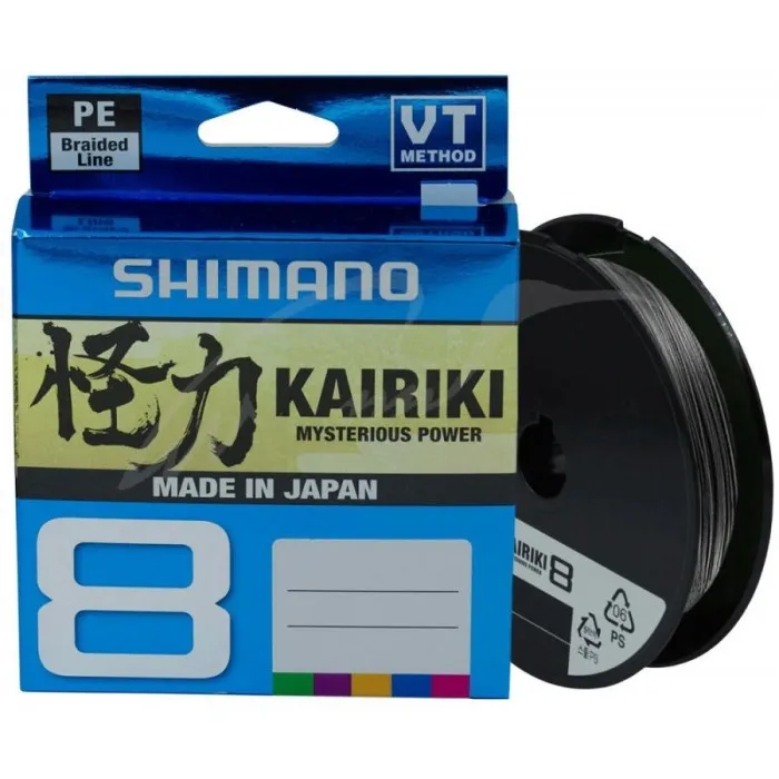 Шнур Shimano Kairiki 8 PE (Steel Gray) 150m 0.16mm 10.3kg