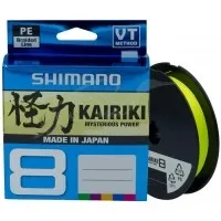 Шнур Shimano Kairiki 8 PE (Yellow) 150m 0.06 mm 5.3 kg