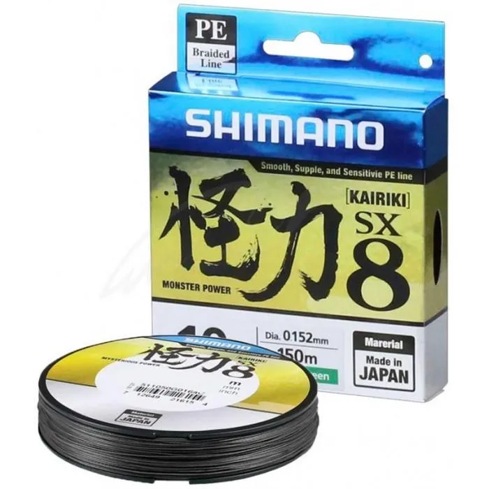 Шнур Shimano Kairiki SX8 PE (Steel Gray) 300m 0.28mm 28.0kg