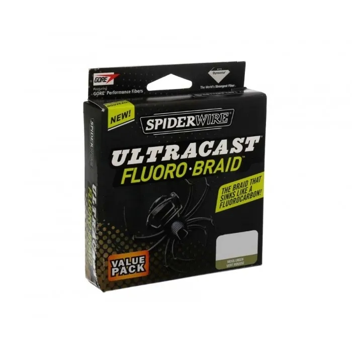 Шнур Spiderwire Ultracast Fluoro Braid Green 110м 0.20мм