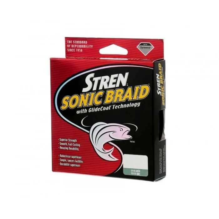 Шнур Stren Sonic Braid Lo vis Green 110м 0.22мм 20.2кг