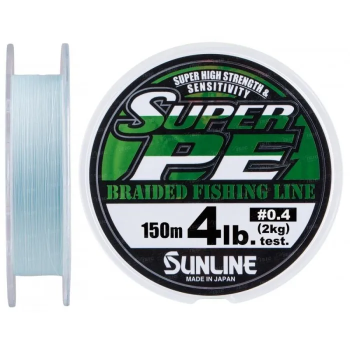Шнур Sunline New Super PE 150м (голуб.) #0.4/0.104 мм 4LB/2кг