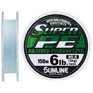 Шнур Sunline New Super PE 150м (голуб.) #0.6/0.128 мм 6LB/3кг