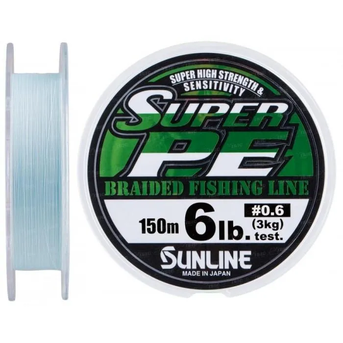 Шнур Sunline New Super PE 150м (голуб.) #0.6/0.128мм 6LB/3кг