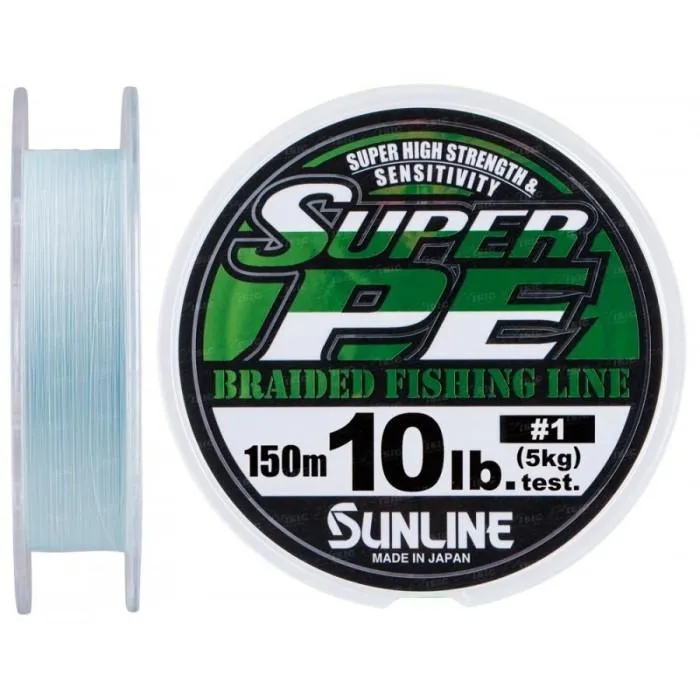 Шнур Sunline New Super PE 150м (голуб.) #1.0/0.165 мм 10LB/5кг