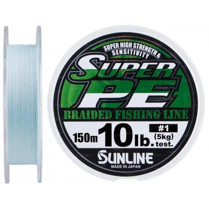 Шнур Sunline New Super PE 150м (голуб.) #1.0/0.165мм 10LB/5кг