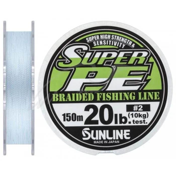 Шнур Sunline New Super PE 150м (голуб.) #2.0/0.235мм 20LB/10кг