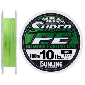 Шнур Sunline New Super PE 150м (салат.) #1.0/0.165мм 10LB/5кг