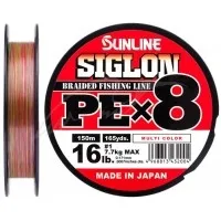 Шнур Sunline Siglon PE х8 150m (мульти.) #0.3/0.094mm 5lb/2.1kg