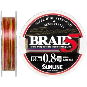 Шнур Sunline Super Braid 5 150m #0.8/0.148mm 5.1kg