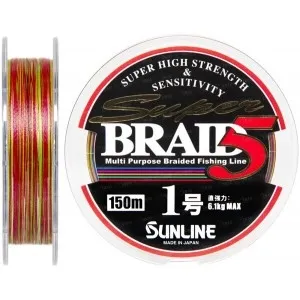 Шнур Sunline Super Braid 5 150m #1.0/0.165mm 6.1kg