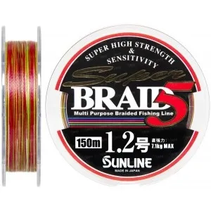 Шнур Sunline Super Braid 5 150m #1.2/0.185 mm 7.1 kg