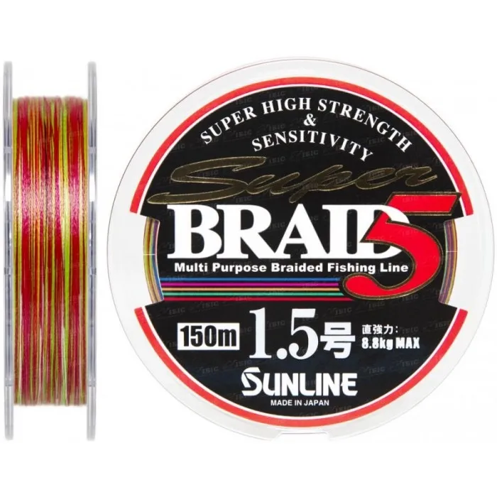 Шнур Sunline Super Braid 5 150m #1.5/0.205 mm 8.8 kg