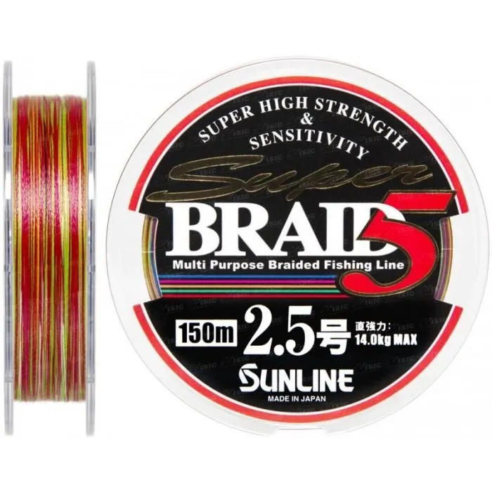 Шнур Sunline Super Braid 5 150m #2.5/0.25 mm 14.0 kg