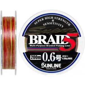 Шнур Sunline Super Braid 5 200m #0.6/0.128 мм 4кг