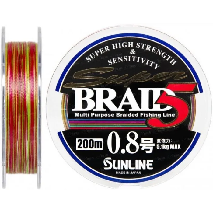 Шнур Sunline Super Braid 5 200m #0.8/0.148 мм 5.1 кг