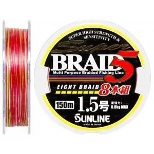 Шнур Sunline Super Braid 5 (8 Braid) 150m #1.5/0.205mm 8.8kg
