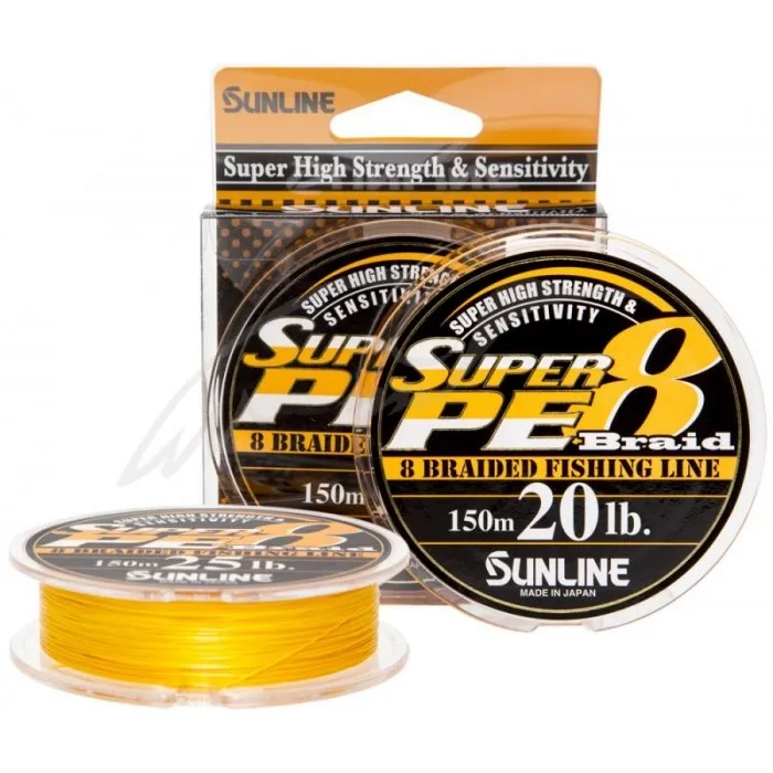Шнур Sunline Super PE 8 Braid 150m 0.235mm 20lb/10.0kg