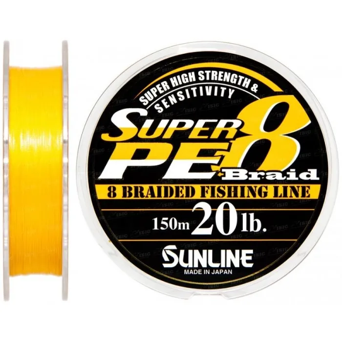 Шнур Sunline Super PE 8 Braid 150m 0.235mm 20lb/10.0kg